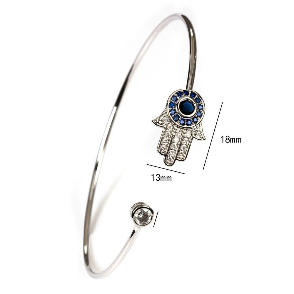 Klissaa Bracelets Infinity Evil Eye Cuff