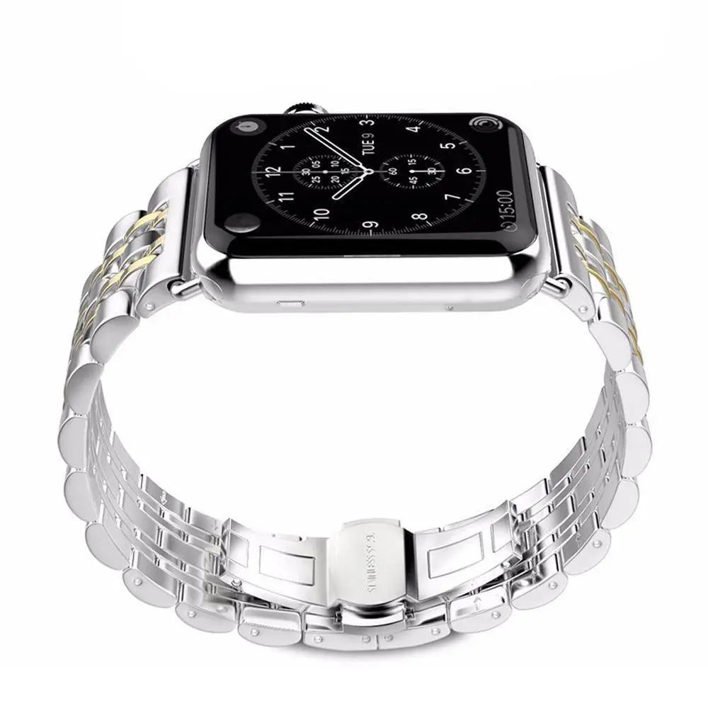 Apple Watch Stainless Steel Metal Band With Butterfly Clasp – Pinnacle ...