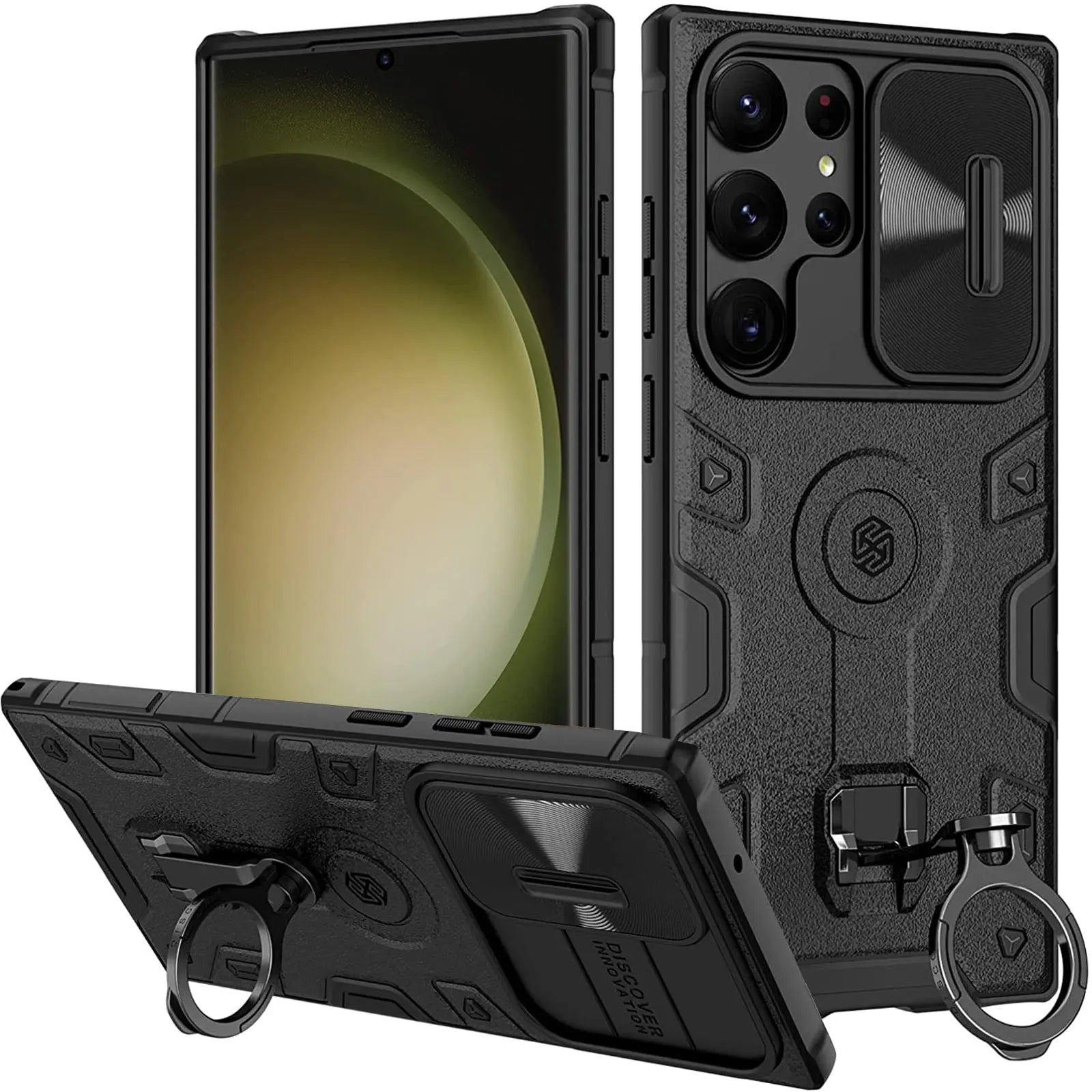 Pinnacle Premium Kickstand Camera Shield Case For Samsung Galaxy S23