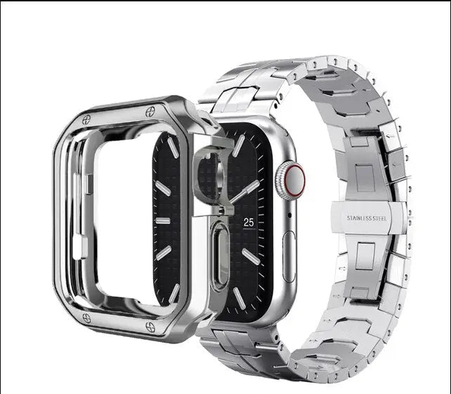 Pinnacle Premium Edition Stainless Steel Band Case For Apple Watch - Pinnacle Luxuries