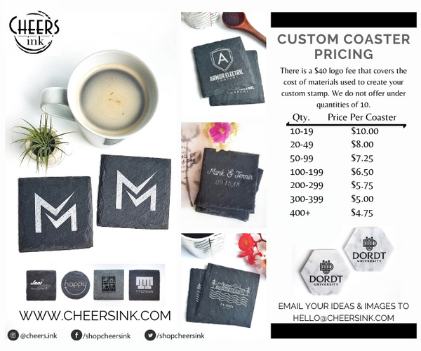 Custom Logo Coaster Pricing