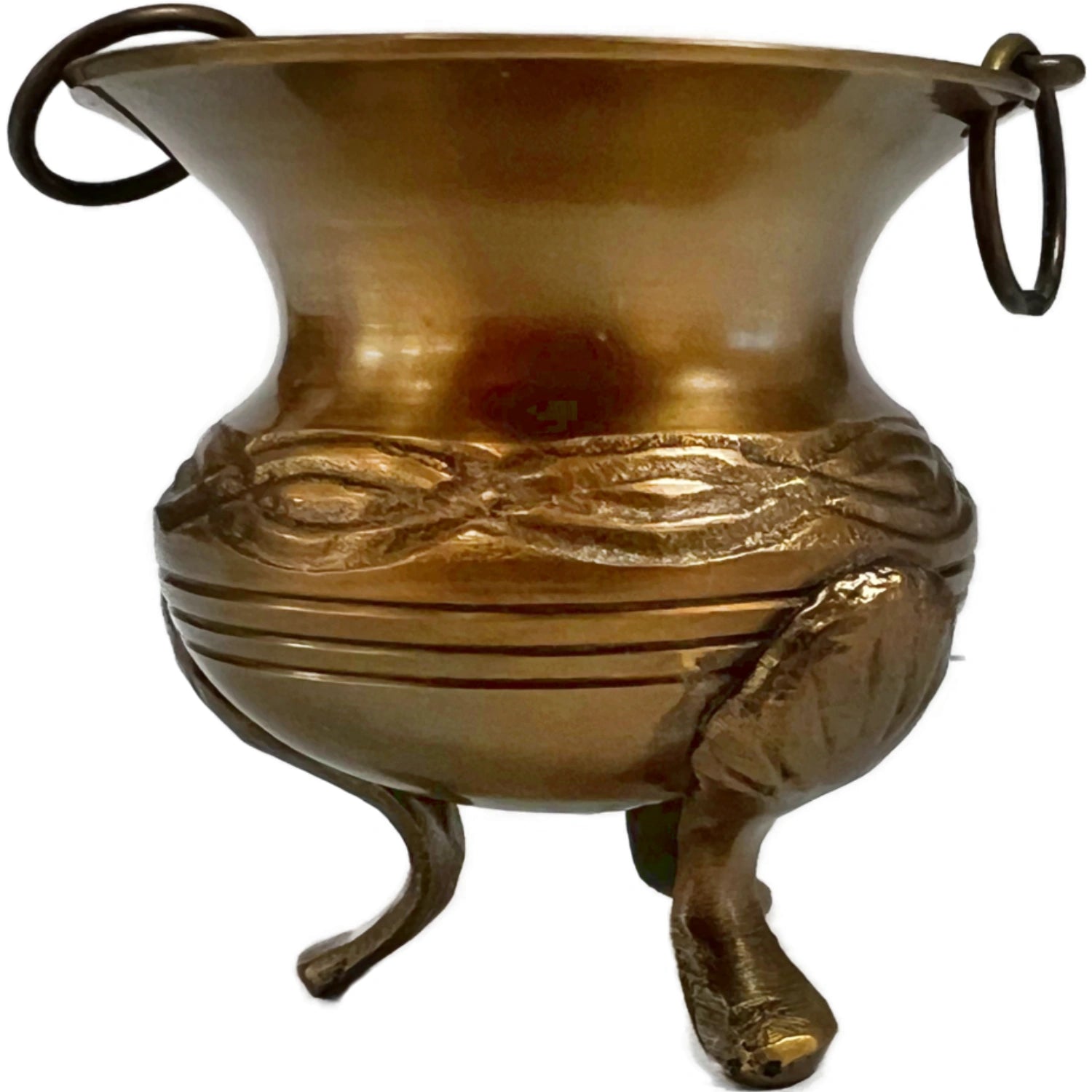 Celtic Knot Brass Cauldron