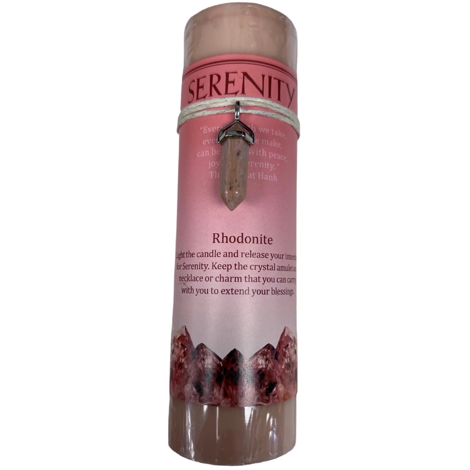 Serenity Crystal Pendant Candle