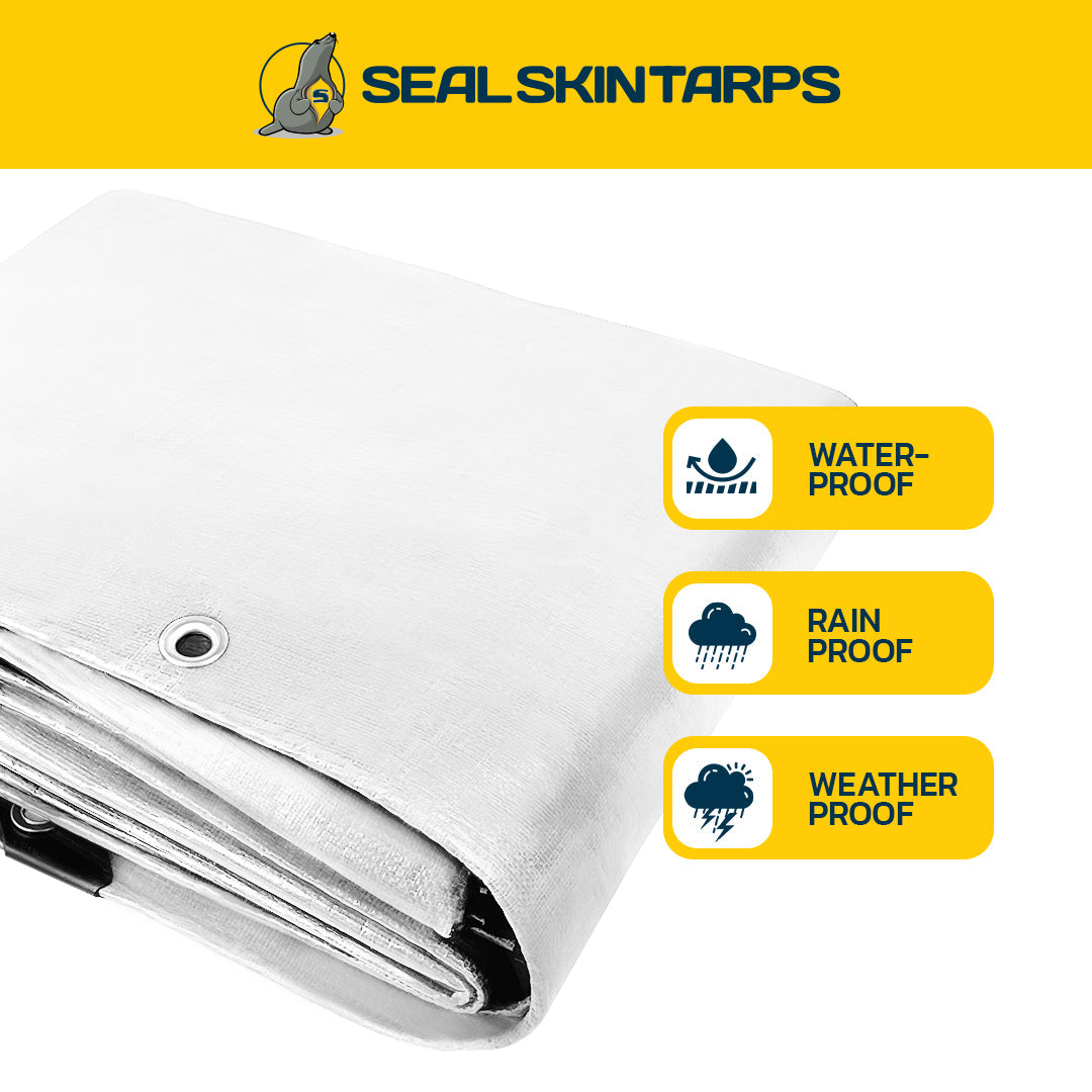 Seal Skin Heavy Duty Poly Tarp 12Mil - 10