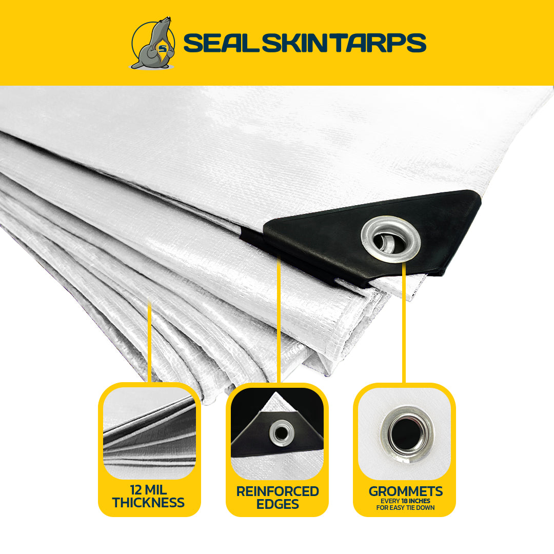 Seal Skin Heavy Duty Poly Tarp 12Mil - 11