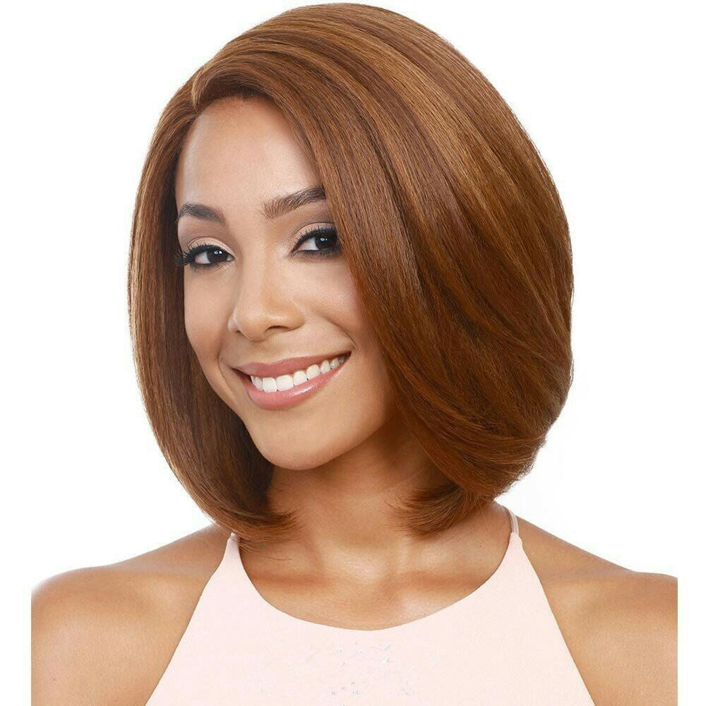 Short Straight Bob Hair Wig With Side Part Chánge Wigs 