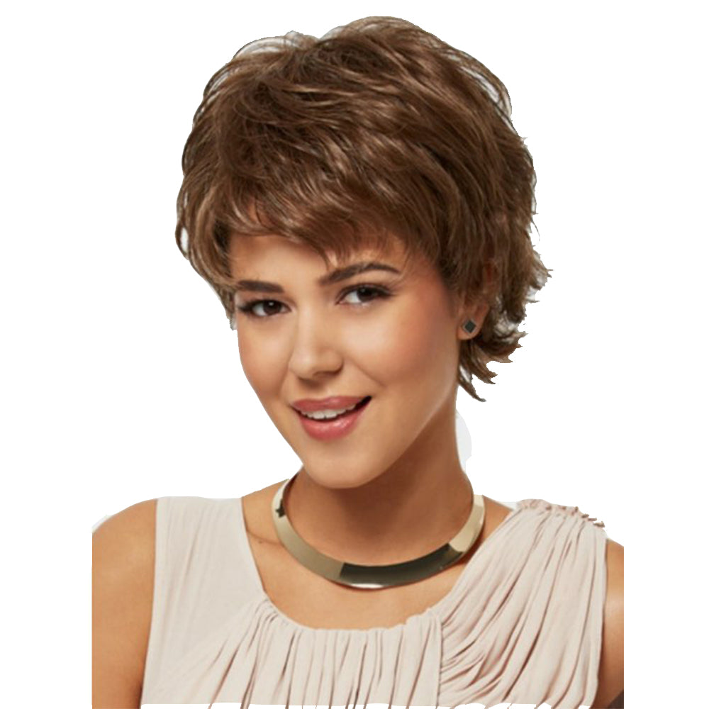 Short Layered Shaggy Full Synthetic Hair Wig 11 Inch Chánge Wigs