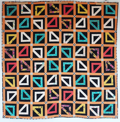 Lioness Quilt by The Weekend Quilter free modern quilt pattern with Art Gallery Fabrics Nuncia Collection _