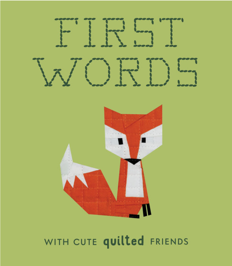 First words with cute quilted friends board book for children by the weekend quilter wendy chow