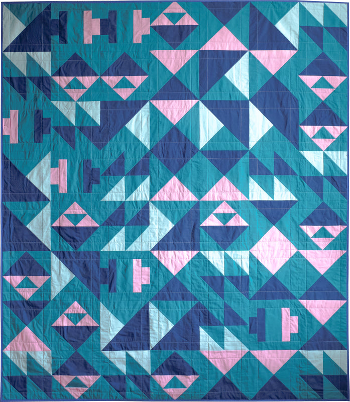The Weekend Quilter x Brother Geometric Jewels Sampler Beginner Friendly Quilt Along QAL