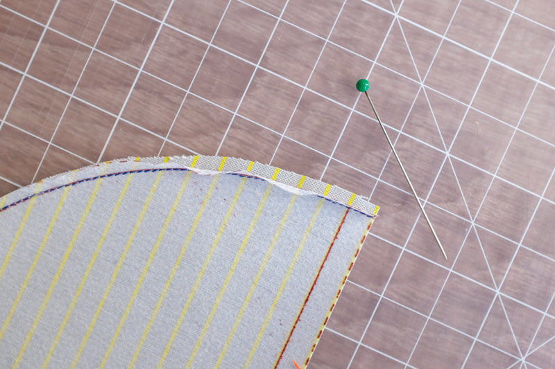 Quiltsmart x Free Spirit Fabrics Quilt Coat Story Challenge Tutorial on how to curve piece with Quarter Circle Interfacing by the weekend quilter