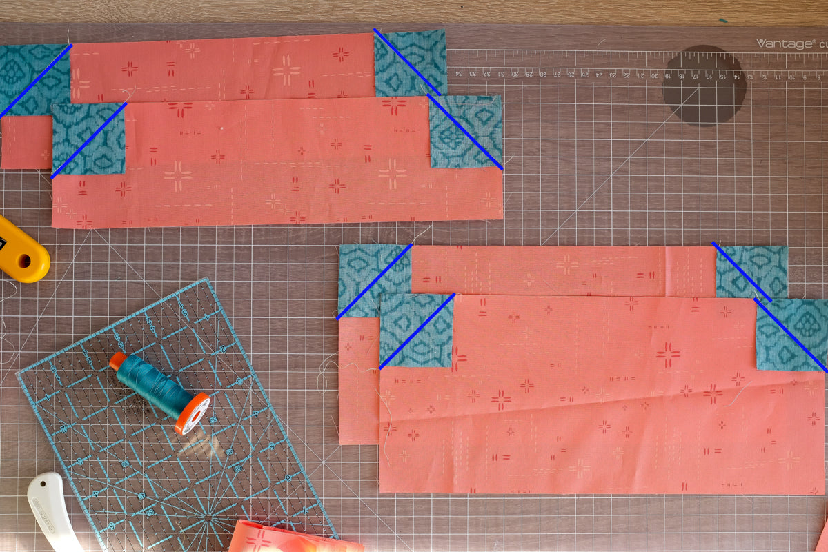 The Weekend Quilter Garden Tile Quilt Block Pattern Spring Tote Bag tutorial 
