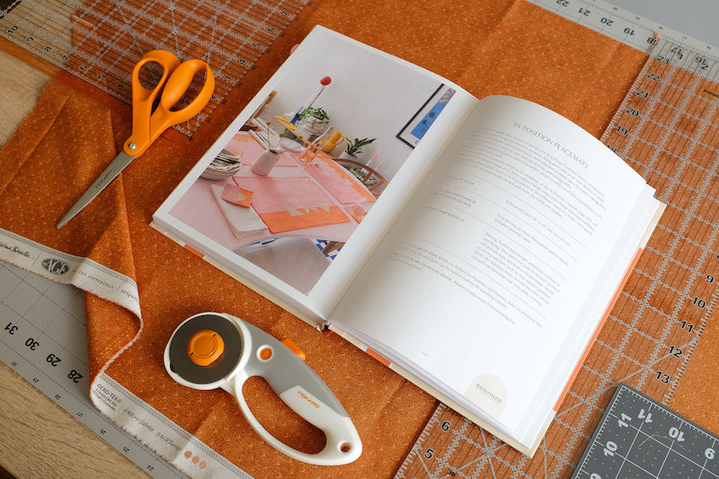 The Weekend Quilter blog tutorial on How to Prepare and Cut Fabrics for Quilting Projects for Fiskars