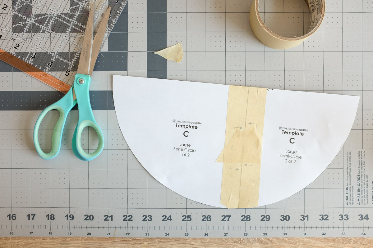 The Weekend Quilter how to make scalloped bunting flags tutorial 