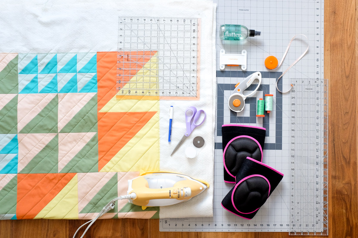 The weekend quilter fiskars partner blog tutorial Top 6 Tips on how to Square Up a Quilt Sandwich