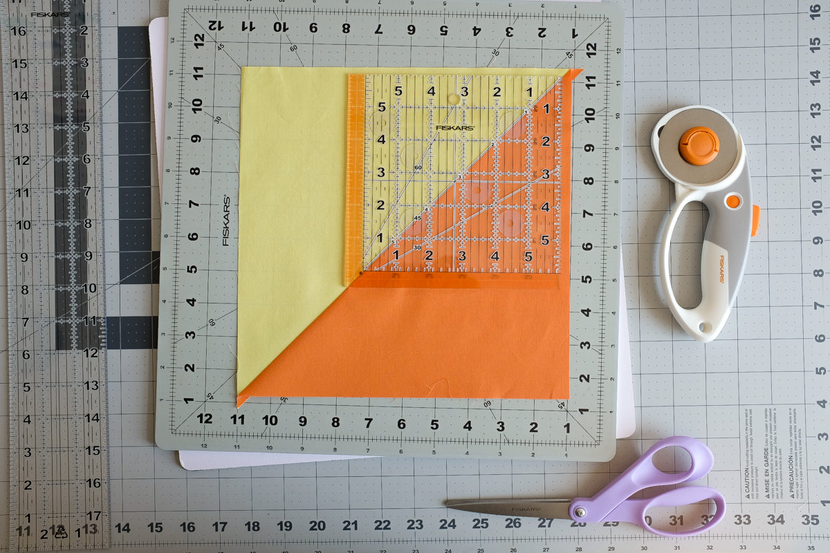 The Weekend Quilter x Fiskars Top 5 Tips on Trimming (squaring up) Half-Square Triangles