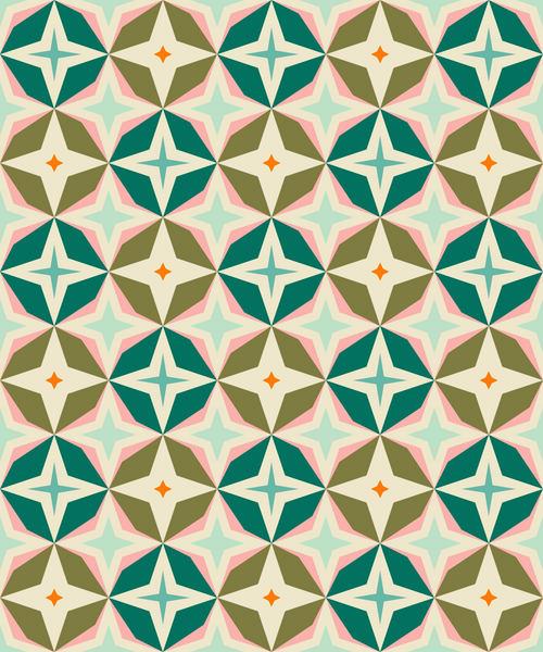 The Weekend Quilter Pinecone Star Quilt Pattern Foundation Paper Pieced FPP Colour Inspirations