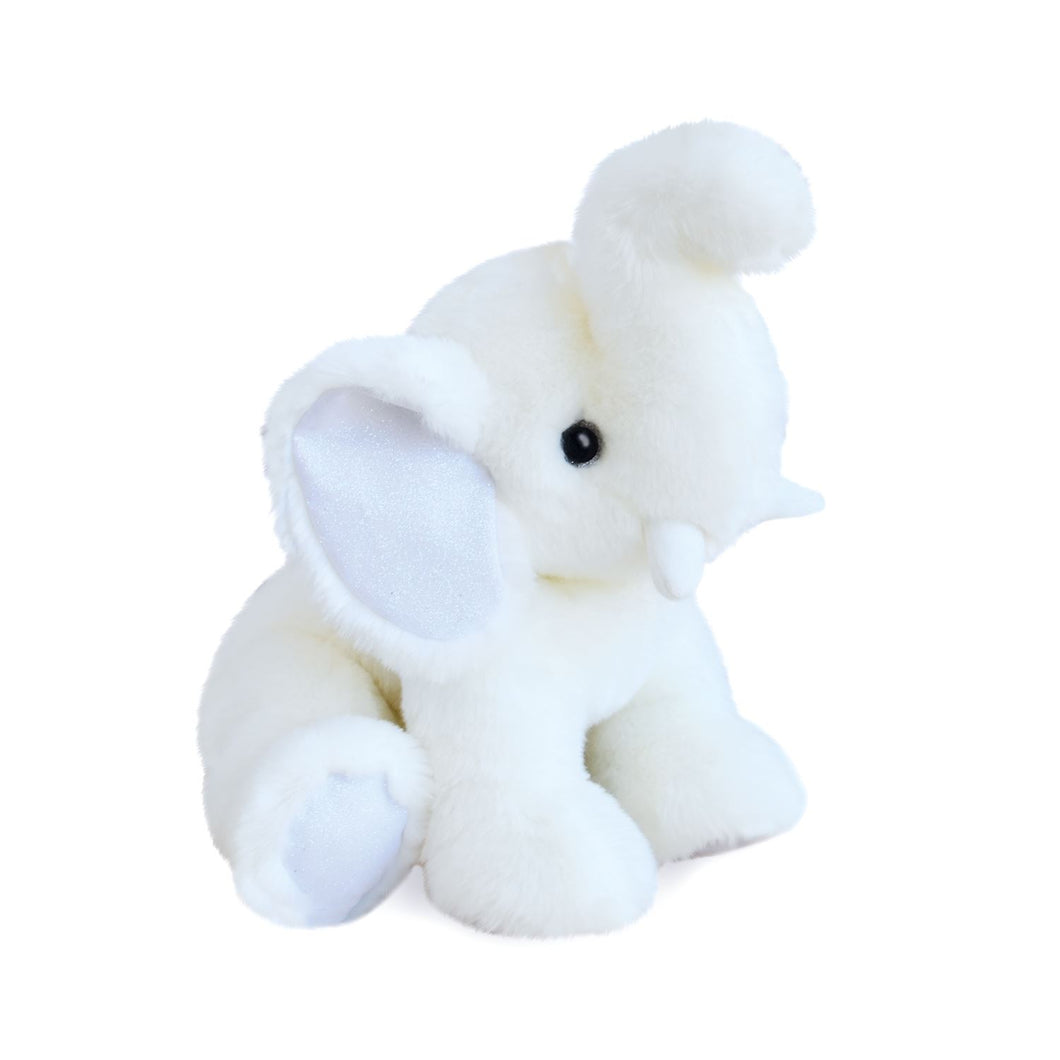 stuffed white elephant toy