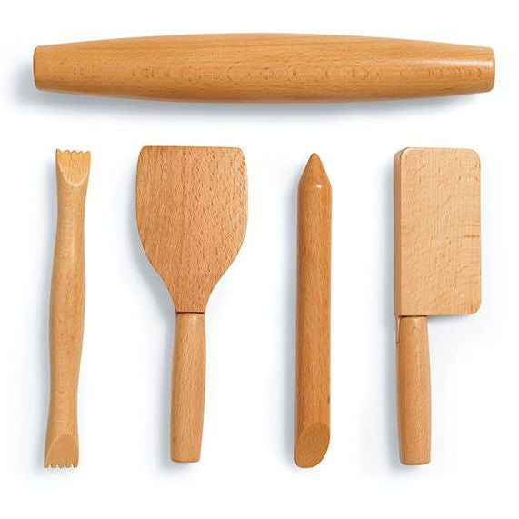 playdough wooden tools