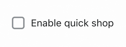 enable quick shop in the theme settings to maximize purchases