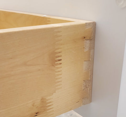 Dovetail solid birch drawer box.