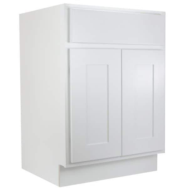 RTA Wholesalers Sink Base Vintage White Inset Raised Panel Cabinets 33, 36, 42 42 Wide