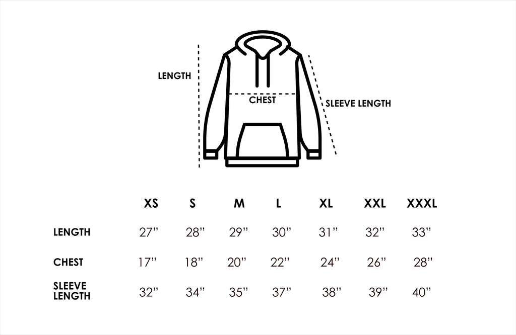 Size Charts | Love Clothing | Ruben Rojas