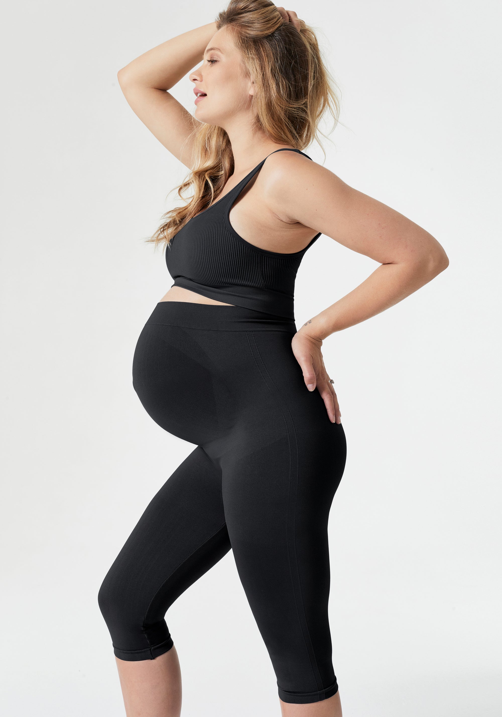 Maternity Belly Support Crop Leggings Blanqi 