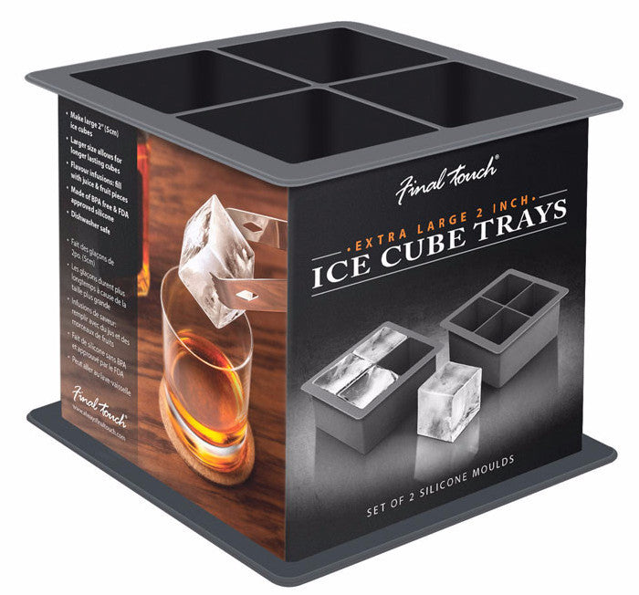 Final Touch Large Ice Cube Trays Cocktail Emporium