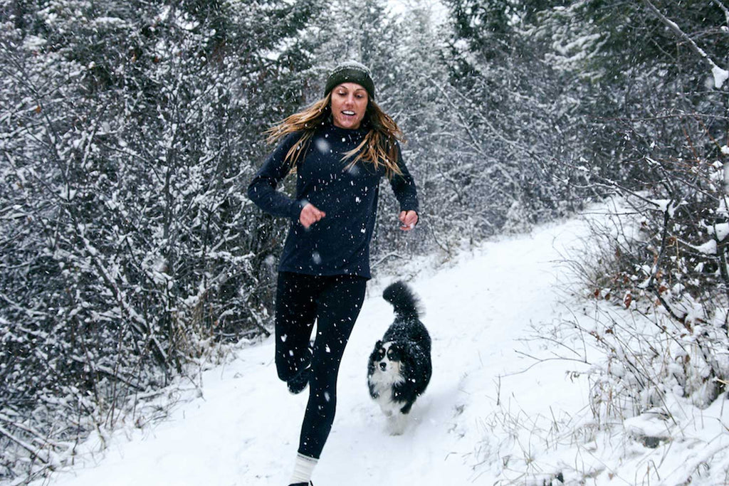 Winter Running In Wool Layers