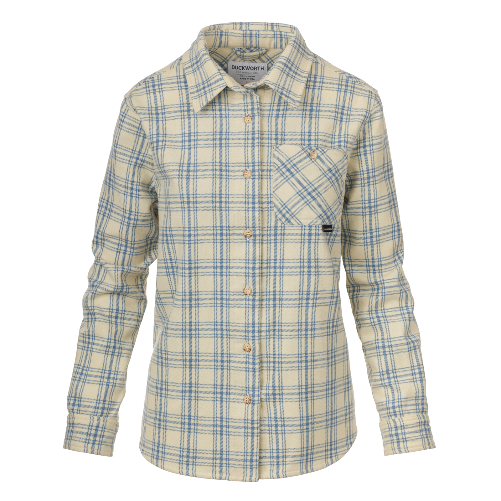 Merino Wool Flannel Shirt | Men's Sawtooth Shirt | Duckworth