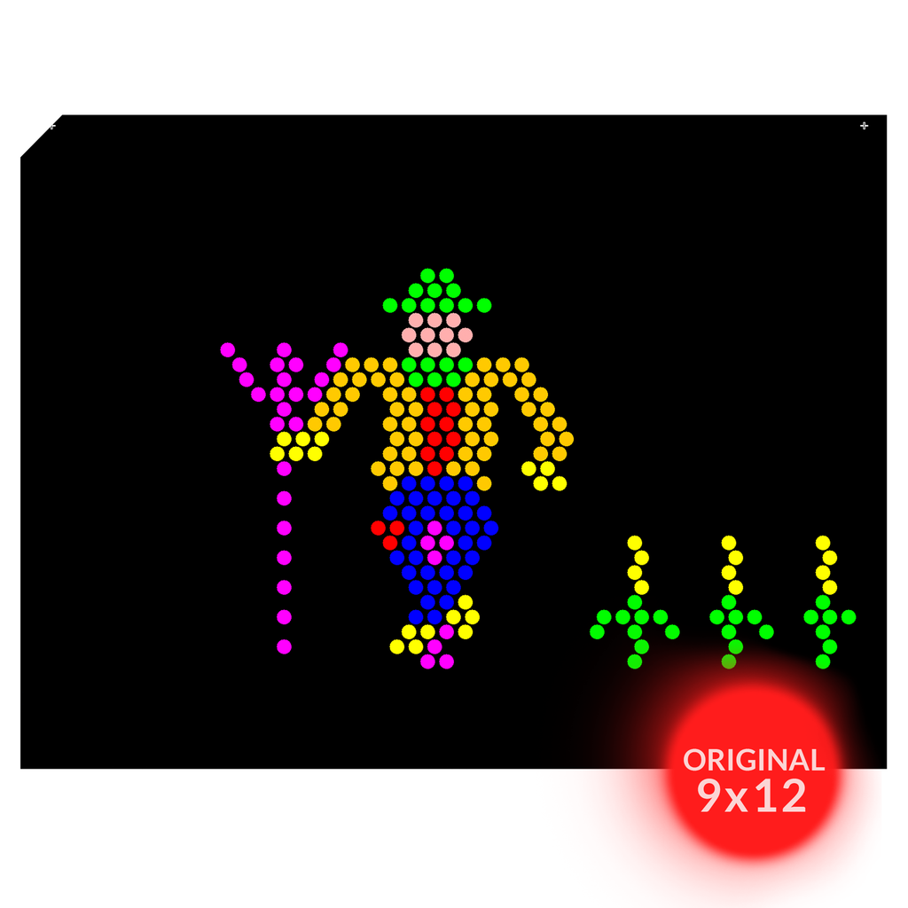 Original Lite Brite Templates Blank Fits Classic 9x12 Lite Brite