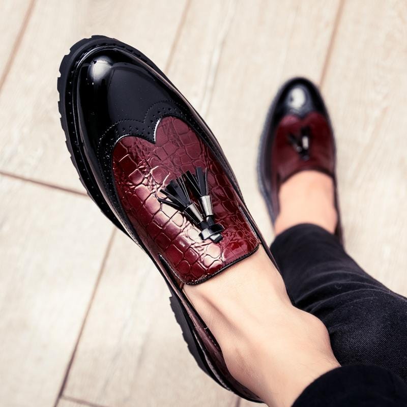 casual leather loafers