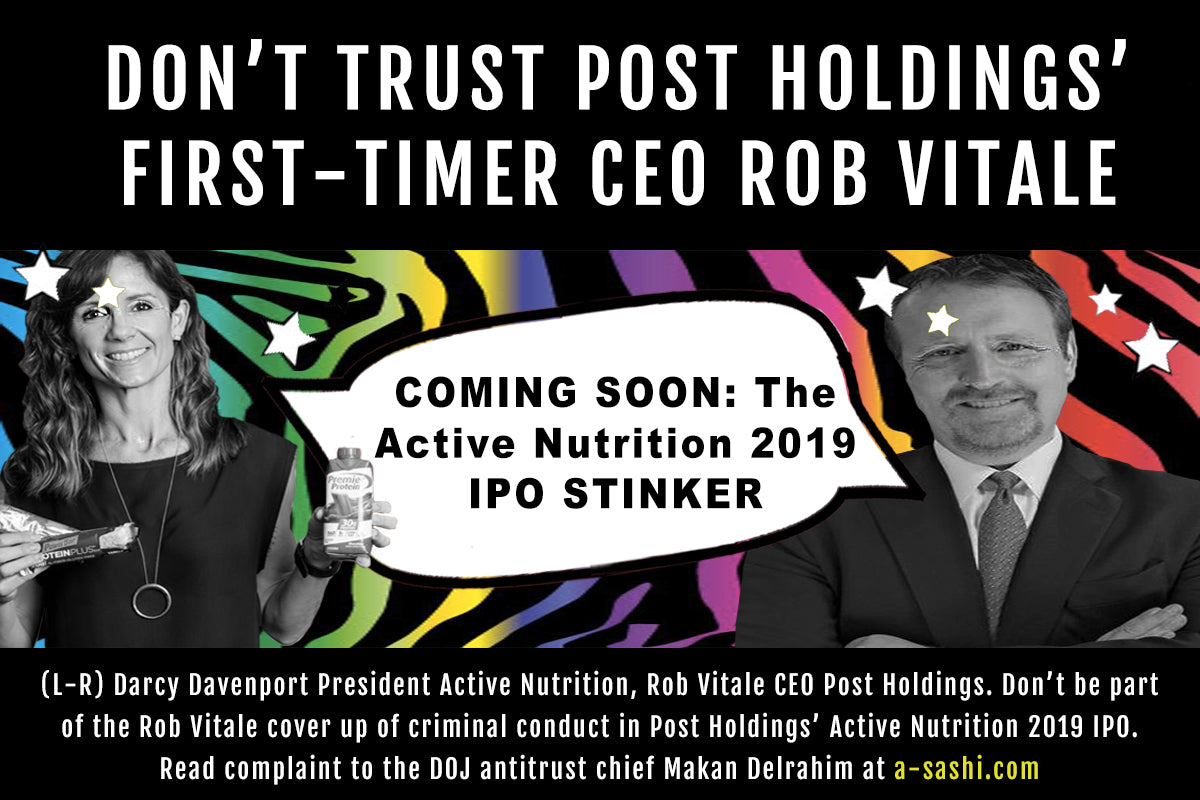 Rob Vitale Post Holdings Active Nutrition IPO