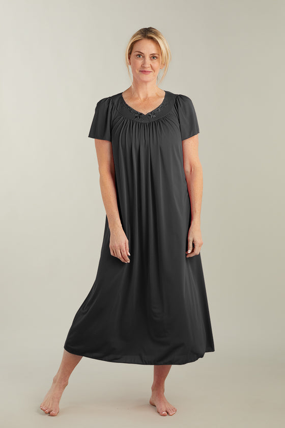 Nylon Tricot Long Nightgown – Miss Elaine Store