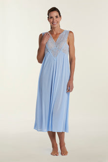 New MISS LINDA Summer Collection - Silk Elegance Long Nightgown - #follow  #like #cute #Silk #…