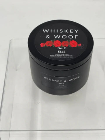 Whiskey & Woof Travel Candle No. 2 Elle : Ocean Rose Musk available online at Brooklyn Women's Exchange