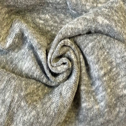 Classic Silvery Grey Wool Jersey Knit