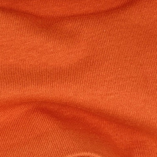 Burnt Orange Rib Cotton Open Width Knit Fabric - SKU 3196E — Nick Of ...