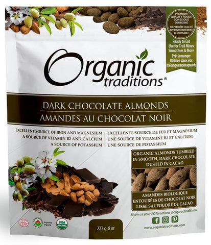 Dark chocolate covered almond by Organic Traditions