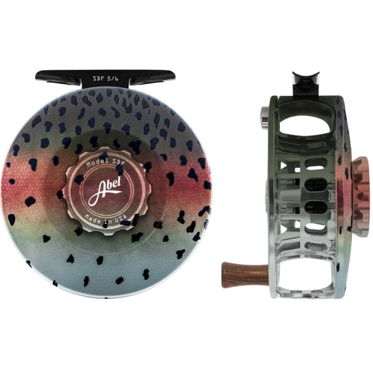 Abel SDF 4/5 Solid Fly Reel With Native Brook Trout For Sale