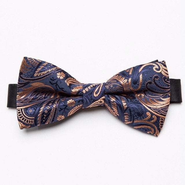 blue and bronze tie