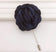 Navy Blue Lapel Flower Pin