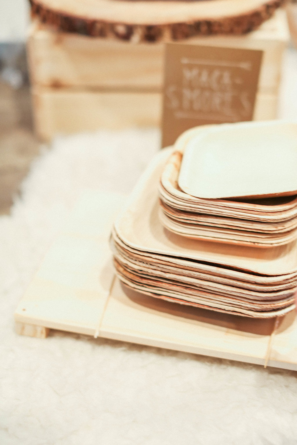 small square paper plates