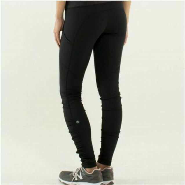 Lululemon Speed Tight Cozy High-Rise Ruched Ankle Leggings Zip Pocket Black  6 - $67 - From Pearl