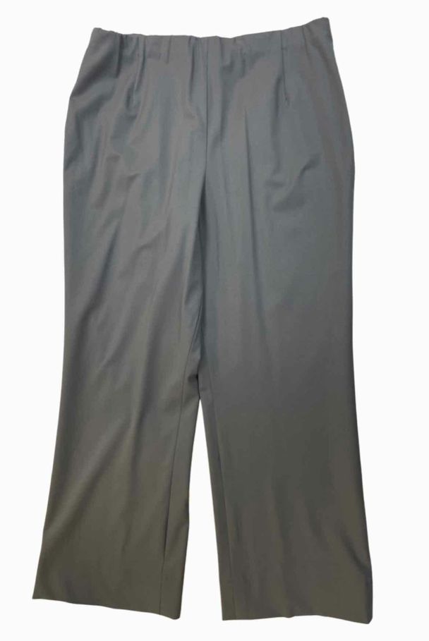 LAFAYETTE 148 GRAY WOOL BLEND UNLINED ELASTIC WAIST PANTS SIZE 16–  WEARHOUSE CONSIGNMENT