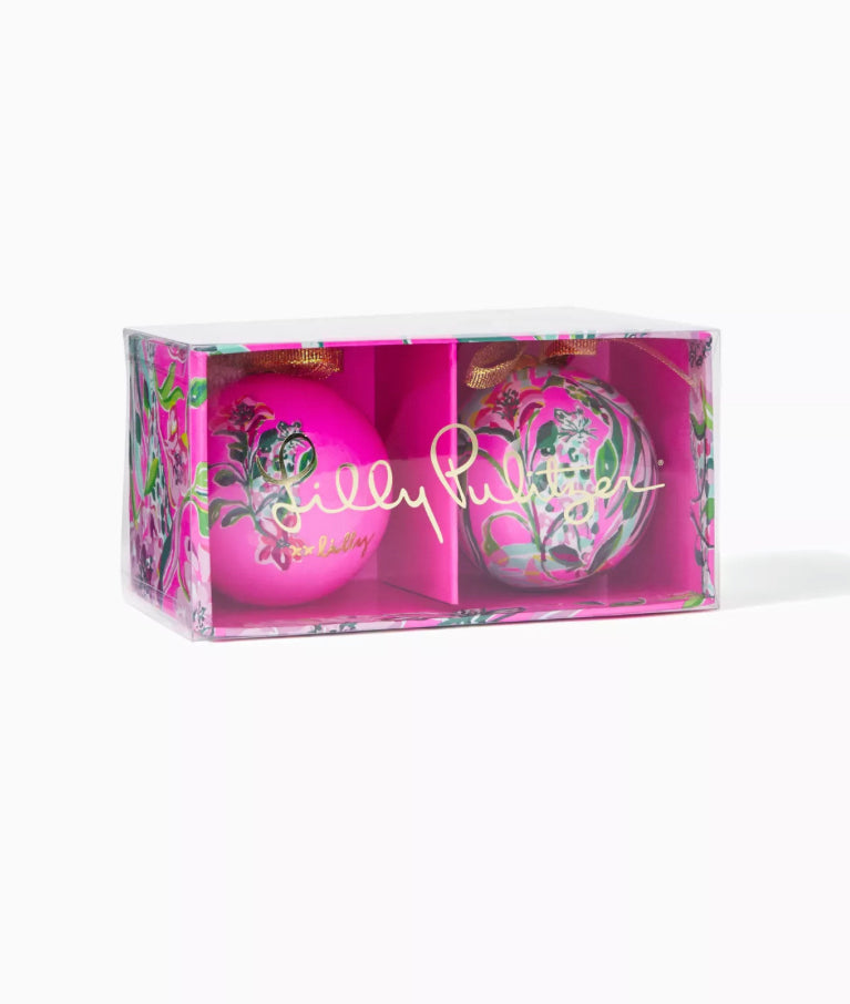 Lilly Pulitzer Pink Christmas Ornament Organizer Storage Container –  Embrace Sisu