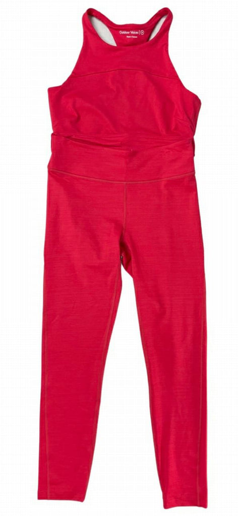 Outdoor Voices, Pants & Jumpsuits, Outdoor Voices Techsweat 78 Flex  Leggings Red Scarlet Size Xs Rn 4798