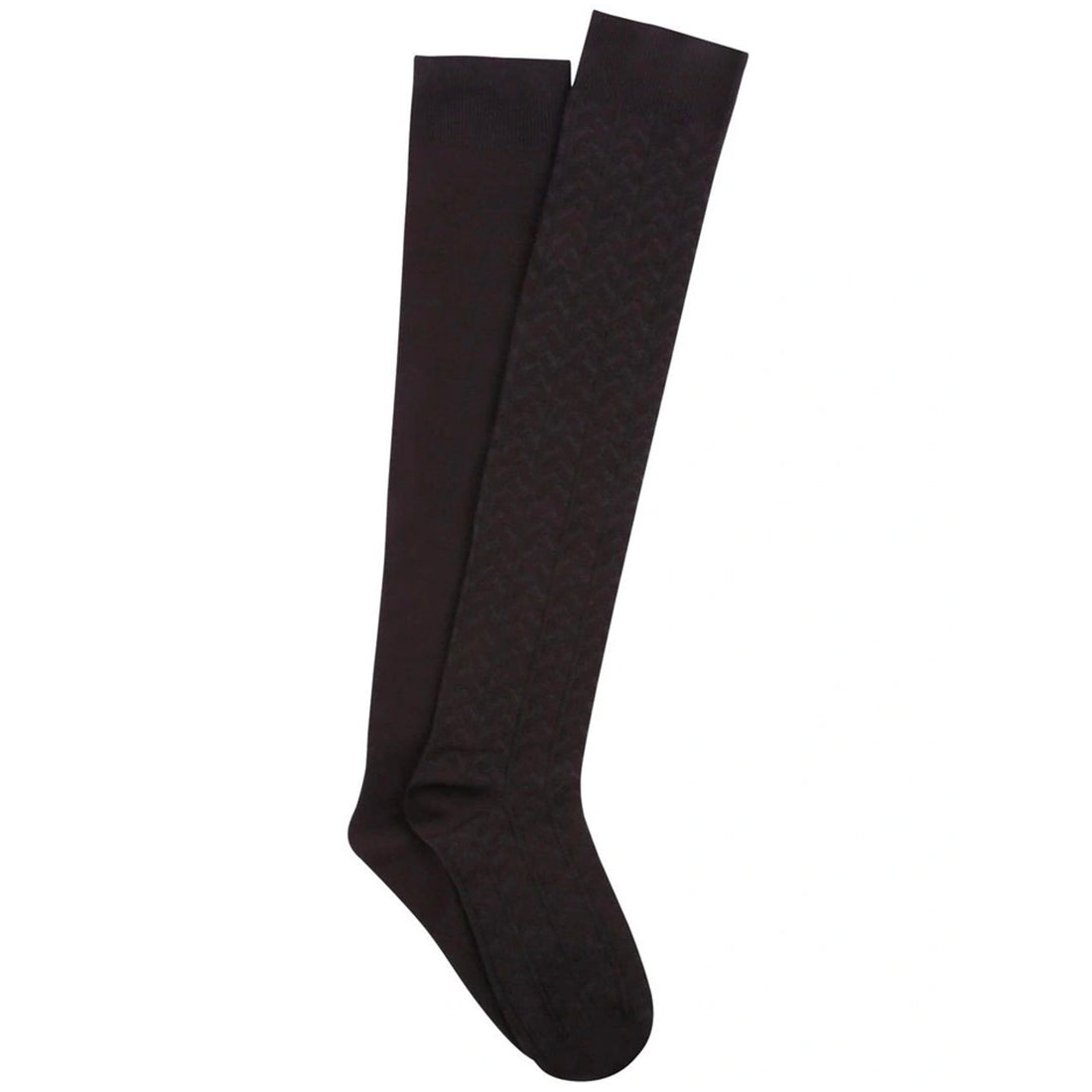 Ambra Cotton Over The Knee Socks - Black (2 Pack)