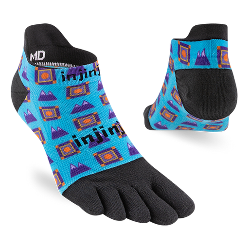 Injinji RUN Artist Designed Men's No Show - Pathfinder — socksforliving.com